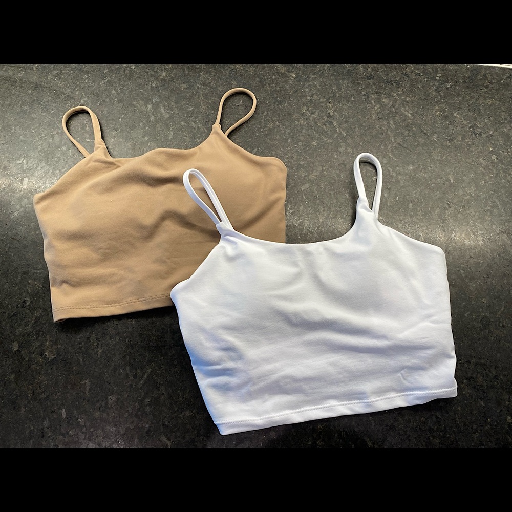 Pink Lily Crop Tanks